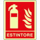 Cartello luminescente estintore EN ISO 7010