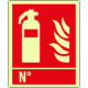Adesivo luminescente estintore N EN ISO 7010