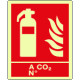 Cartello estintore a CO 2 N. EN ISO 7010