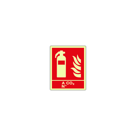Cartello estintore a CO 2 N. EN ISO 7010