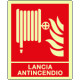 Cartello fotoluminescente DIN PLUS lancia antincendio