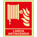 Etichetta luminescente lancia antincendio EN ISO 7010