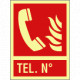 Cartello luminescente telefono di emergenza EN ISO 7010 F006