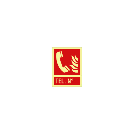 Cartello luminescente telefono di emergenza EN ISO 7010 F006