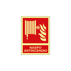 Cartello luminescente Naspo antincendio EN ISO 7010