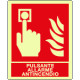 Cartello luminescente pulsante allarme antincendio EN ISO 7010