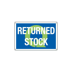 Sign information RETURNED STOCK