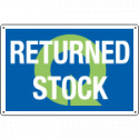 Sign information RETURNED STOCK