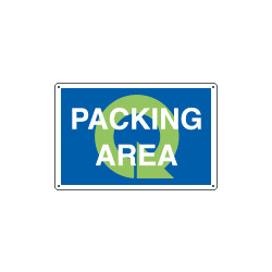 Sign information PACKAGING AREA