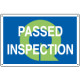 Sign information PASSED INSPECTION