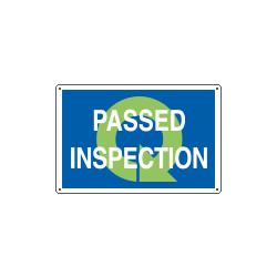 Sign information PASSED INSPECTION