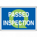 Sign information PASSED INSPECTION