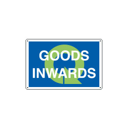 Sign information GOODS INWARDS