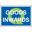 Sign information GOODS INWARDS