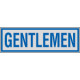 Label silver GENTLEMEN