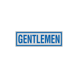 Label silver GENTLEMEN