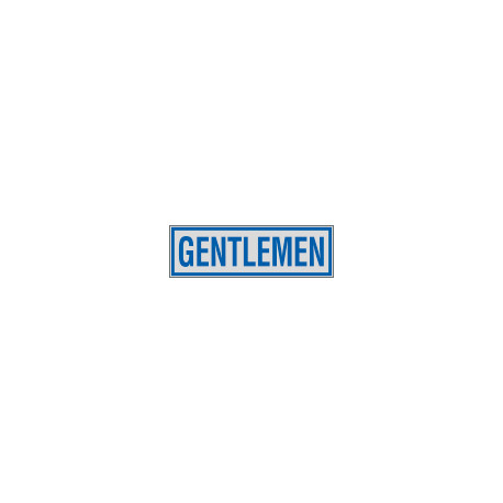 Label silver GENTLEMEN
