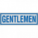 Label silver GENTLEMEN