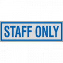 Label silver STAFF ONLY