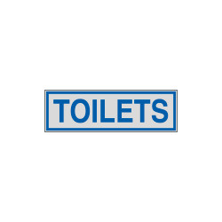 Label silver TOILETS
