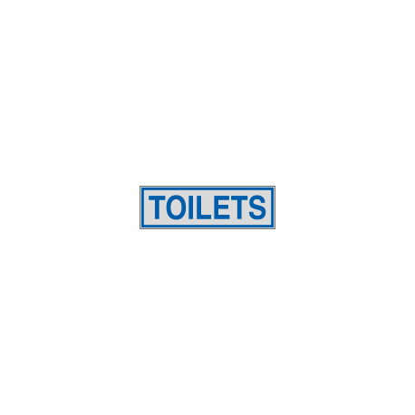 Label silver TOILETS