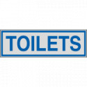 Label silver TOILETS