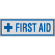 Label silver FIRST AID
