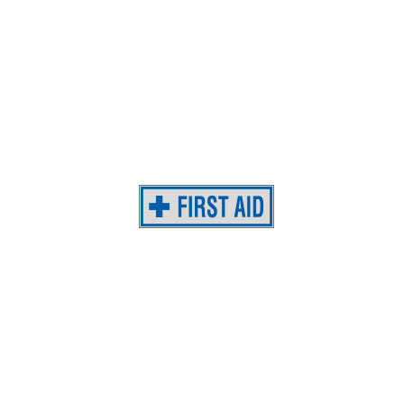 Label silver FIRST AID