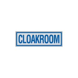 Label silver CLOAKROOM
