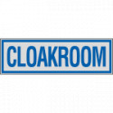 Label silver CLOAKROOM