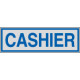 Label silver CASHIER