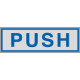 Label silver PUSH