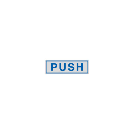Label silver PUSH
