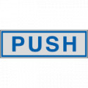 Label silver PUSH