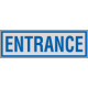 Label silver ENTRANCE