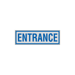 Label silver ENTRANCE