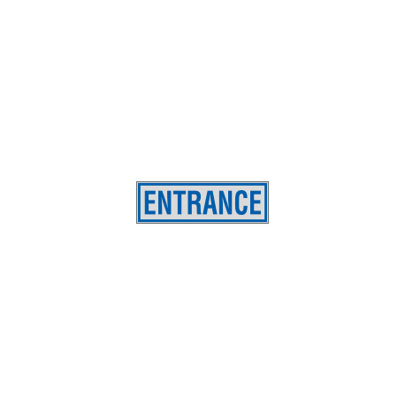 Label silver ENTRANCE