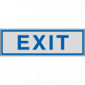 Label silver EXIT