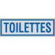 Label silver TOILETTES