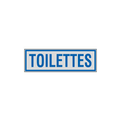 Label silver TOILETTES