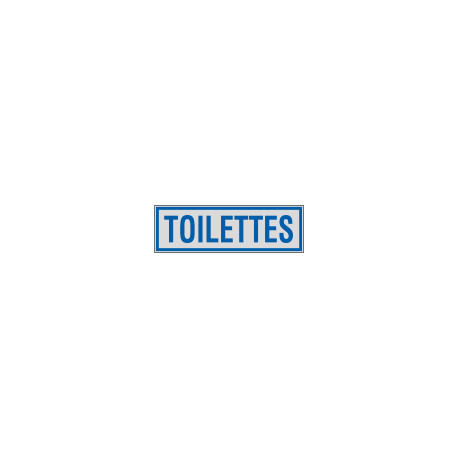 Label silver TOILETTES