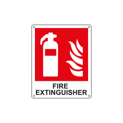 Sign escape way FIRE EXTINGUISHER EN ISO 7010 F001