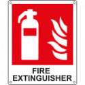 Sign escape way FIRE EXTINGUISHER EN ISO 7010 F001