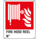 Sign escape way FIRE HOSE REEL N. EN ISO 7010