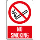 Sign prohibition NO SMOKING EN ISO 7010