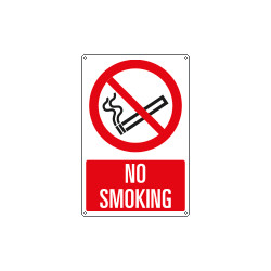 Sign prohibition NO SMOKING EN ISO 7010