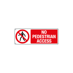 Sign prohibition NO PEDESTRIAN ACCESS EN ISO 7010 P004
