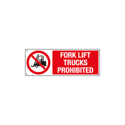 Sign prohibition FORK LIFT TRUCKS PROH EN ISO 7010 P006