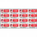 Sheet n. 16 label FORBIDDEN TO OPEN EN ISO 7010