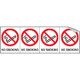 Sheet n. 4 label "NO SMOKING"